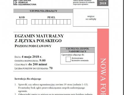 Egzamin maturalny w sesji poprawkowej