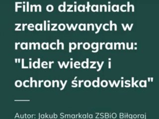 Udział w programie "Lider wiedzy i ochrony środowiska"