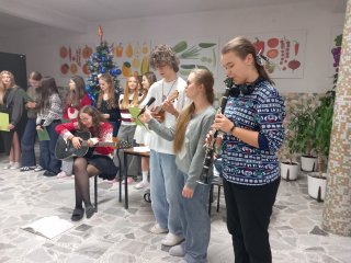 Uroczysta kolacja wigilijna w internacie