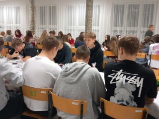 Uroczysta kolacja wigilijna w internacie