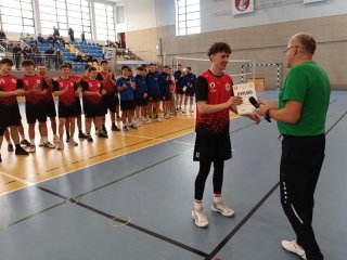 Reprezentacja  ZSBiO w Półfinale Wojewódzkiej Licealiady w piłce siatkowej chłopców