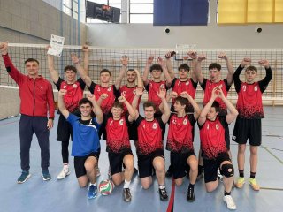 Reprezentacja  ZSBiO w Półfinale Wojewódzkiej Licealiady w piłce siatkowej chłopców