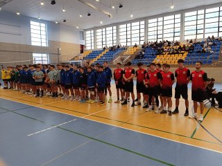 Reprezentacja  ZSBiO w Półfinale Wojewódzkiej Licealiady w piłce siatkowej chłopców