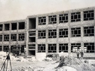 Budowa szkoły rok 1975